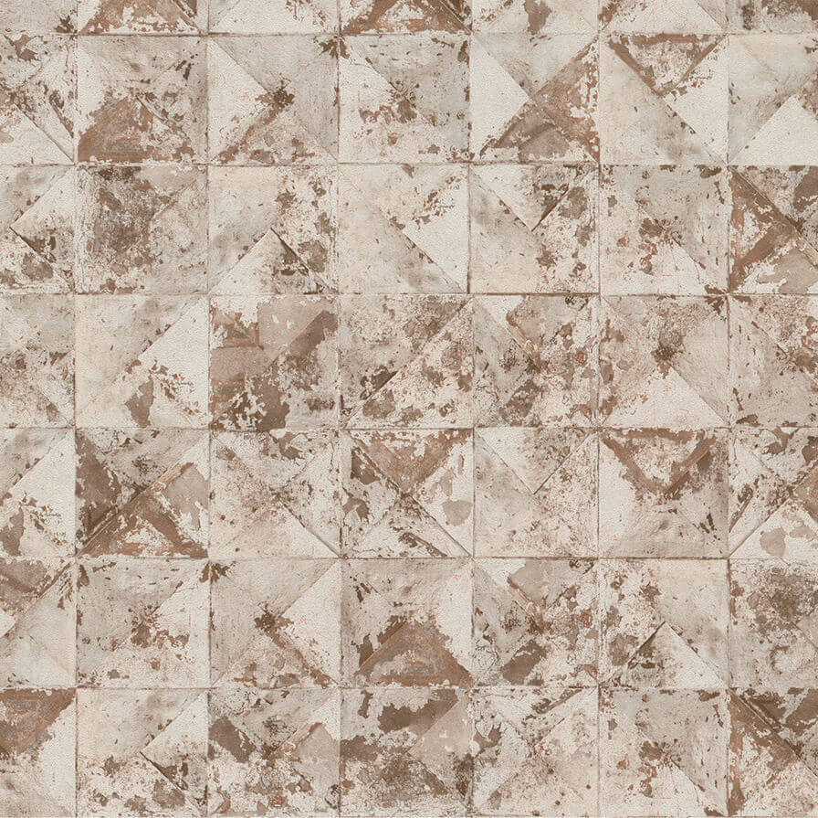 P+S Vliestapete Collage braun Kachel 4250140