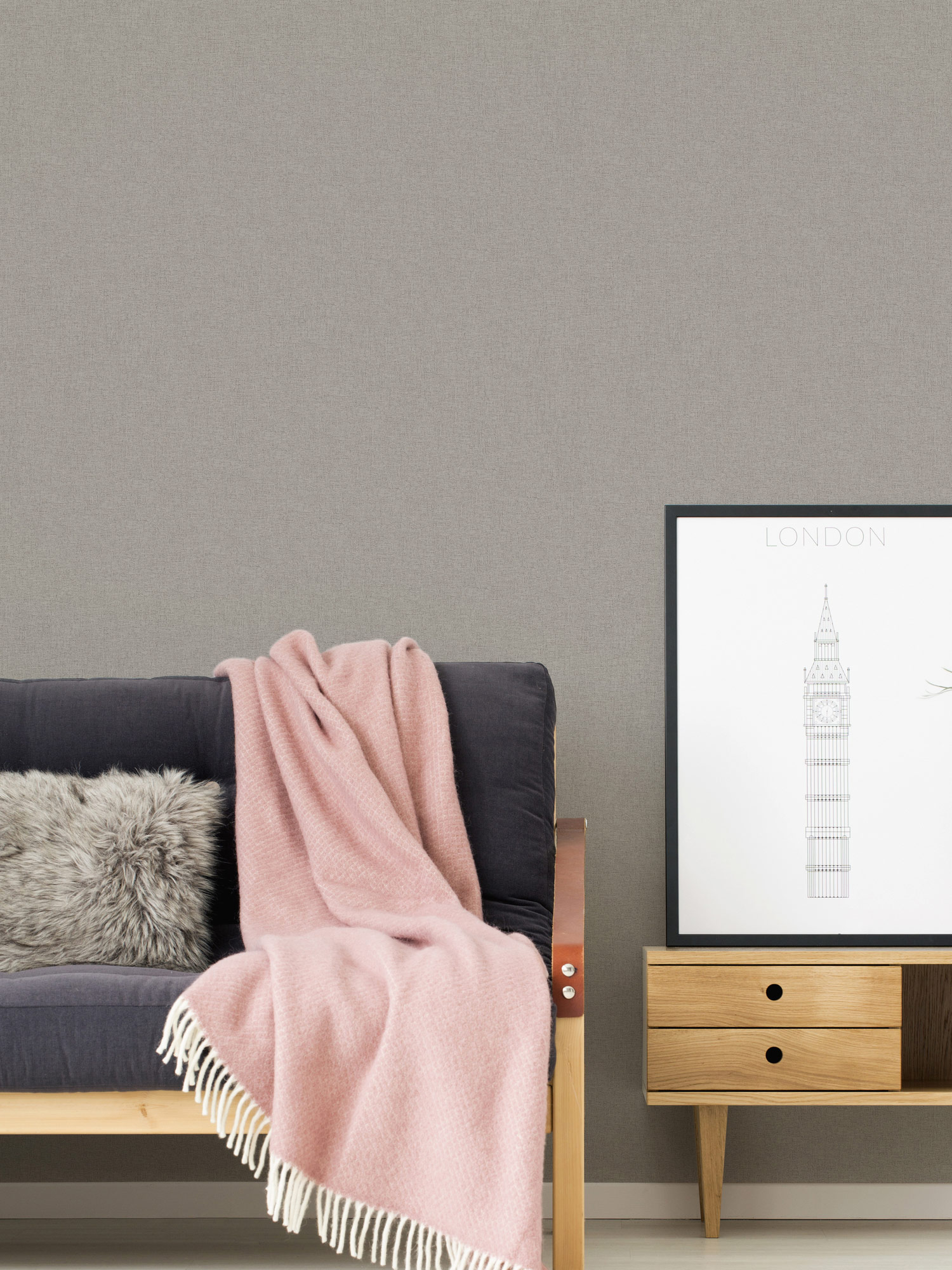 AS Vliestapete New Elegance beige/creme Unitapete 375483