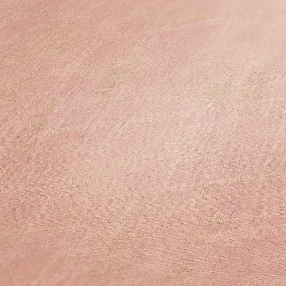 AS Vliestapete Unitapete metallic rose 380246