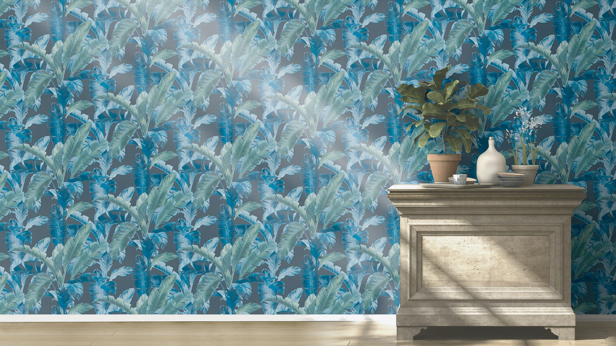 Rasch Vliestapete Barbara Home II Palmenblätter 536690