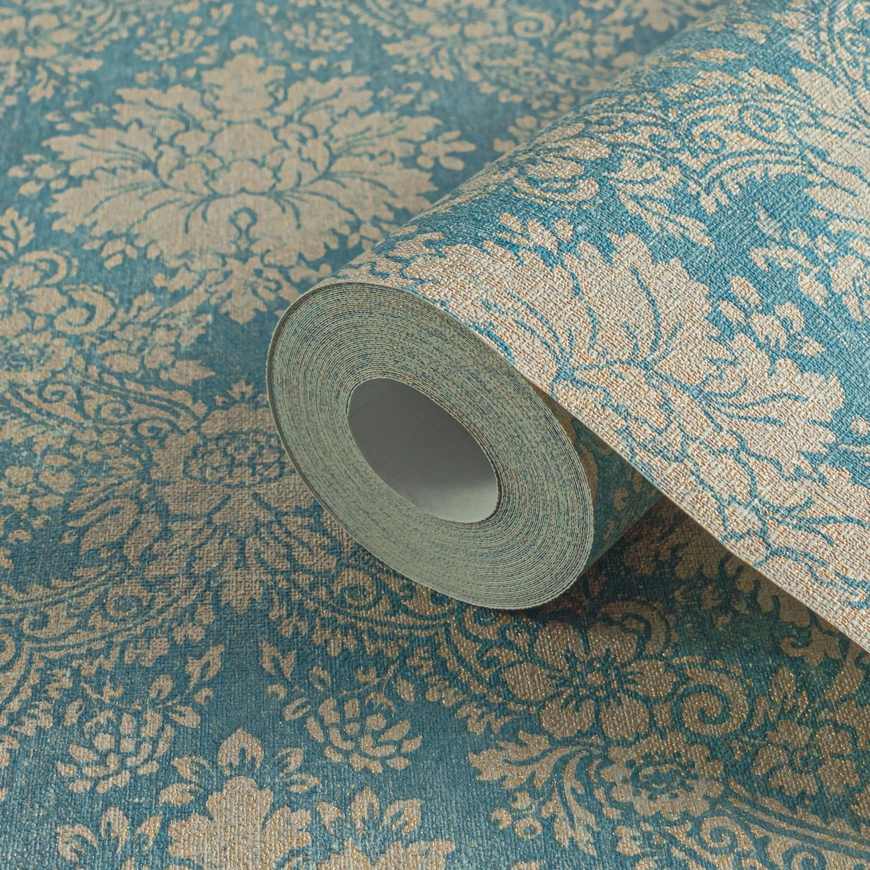 AS Vliestapete Secret Garden Barocktapete blau 336075 AS Vliestapete Secret Garden Barocktapete blau 336075