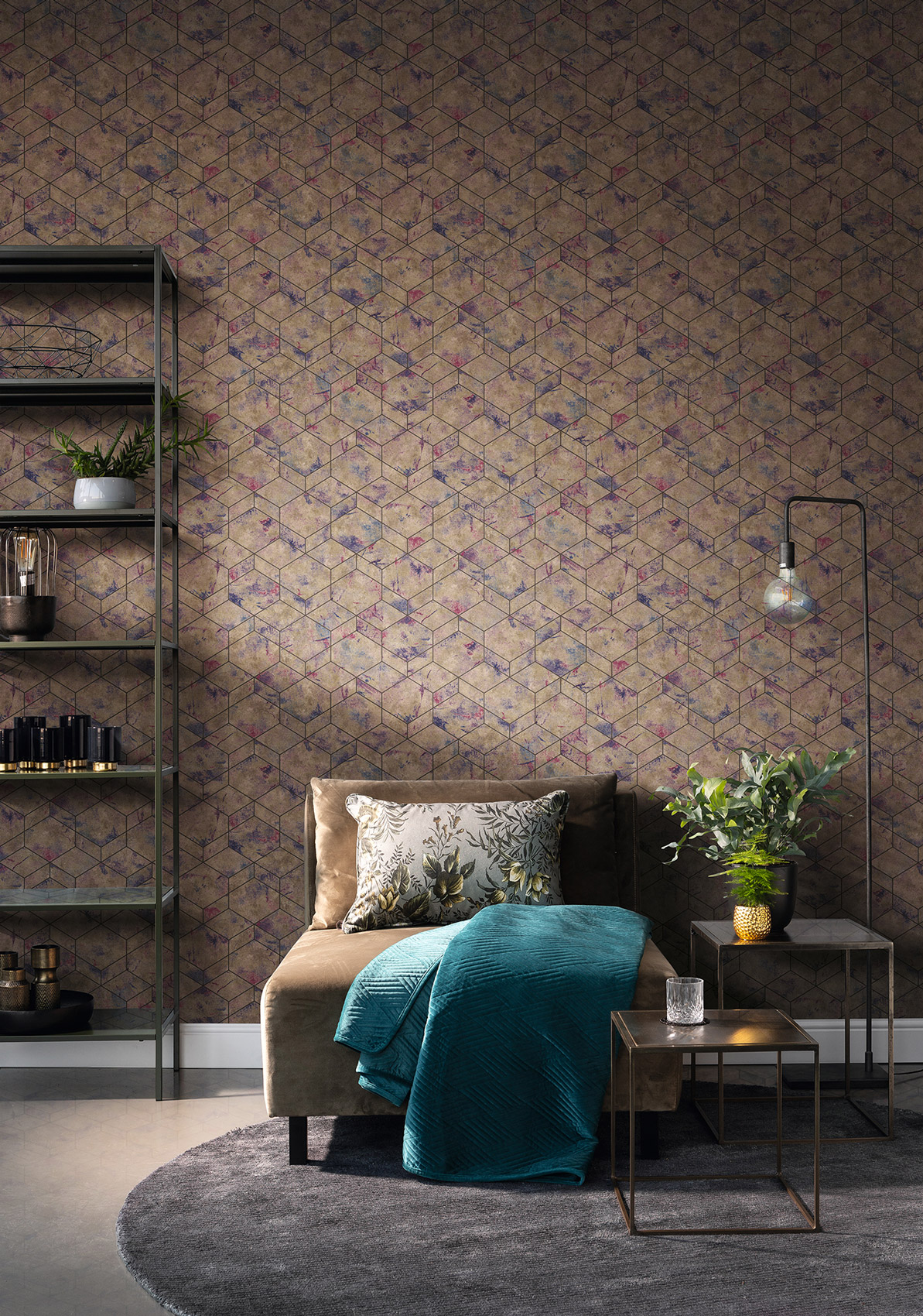 Rasch Vliestapete Andy Wand Kachel Grafik 649611