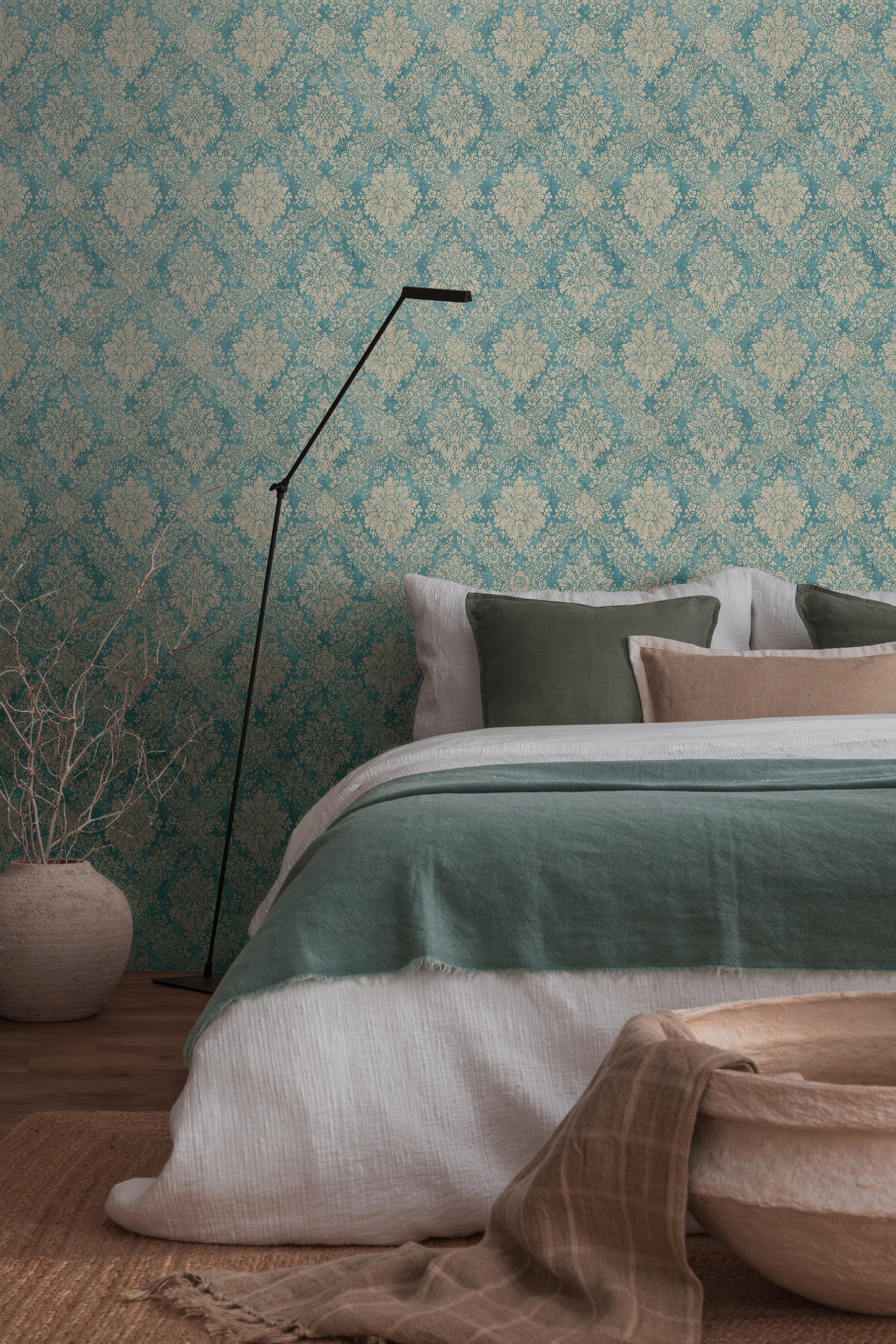 AS Vliestapete Secret Garden Barocktapete blau 336075 AS Vliestapete Secret Garden Barocktapete blau 336075
