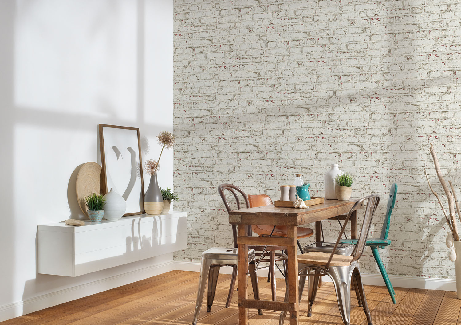 Thomas Vlies-Tapete Mauer Stein weiss TLT021 - 369801