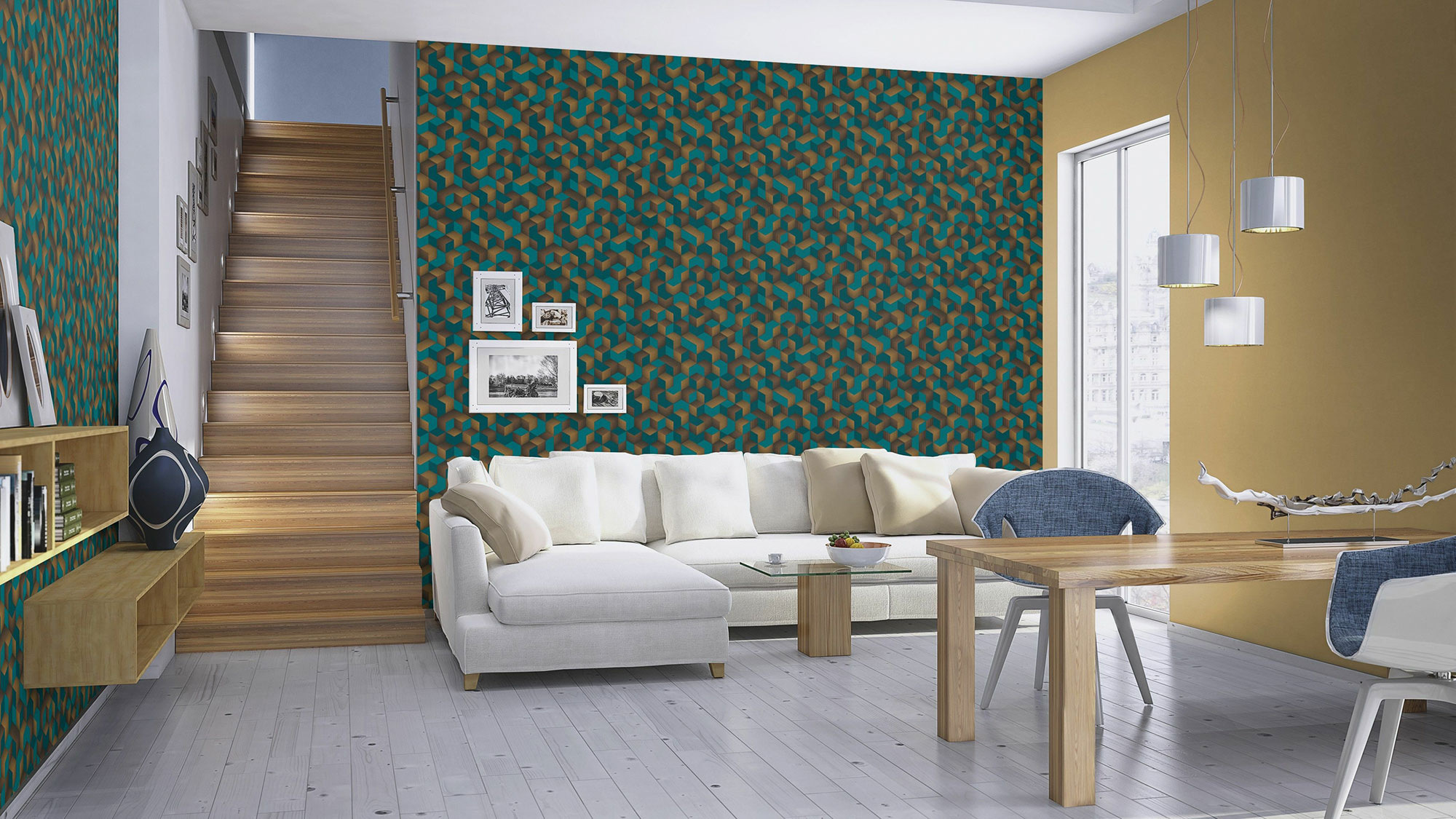 Rasch Vliestapete Denzo 2 Uni Textilstruktur 449150