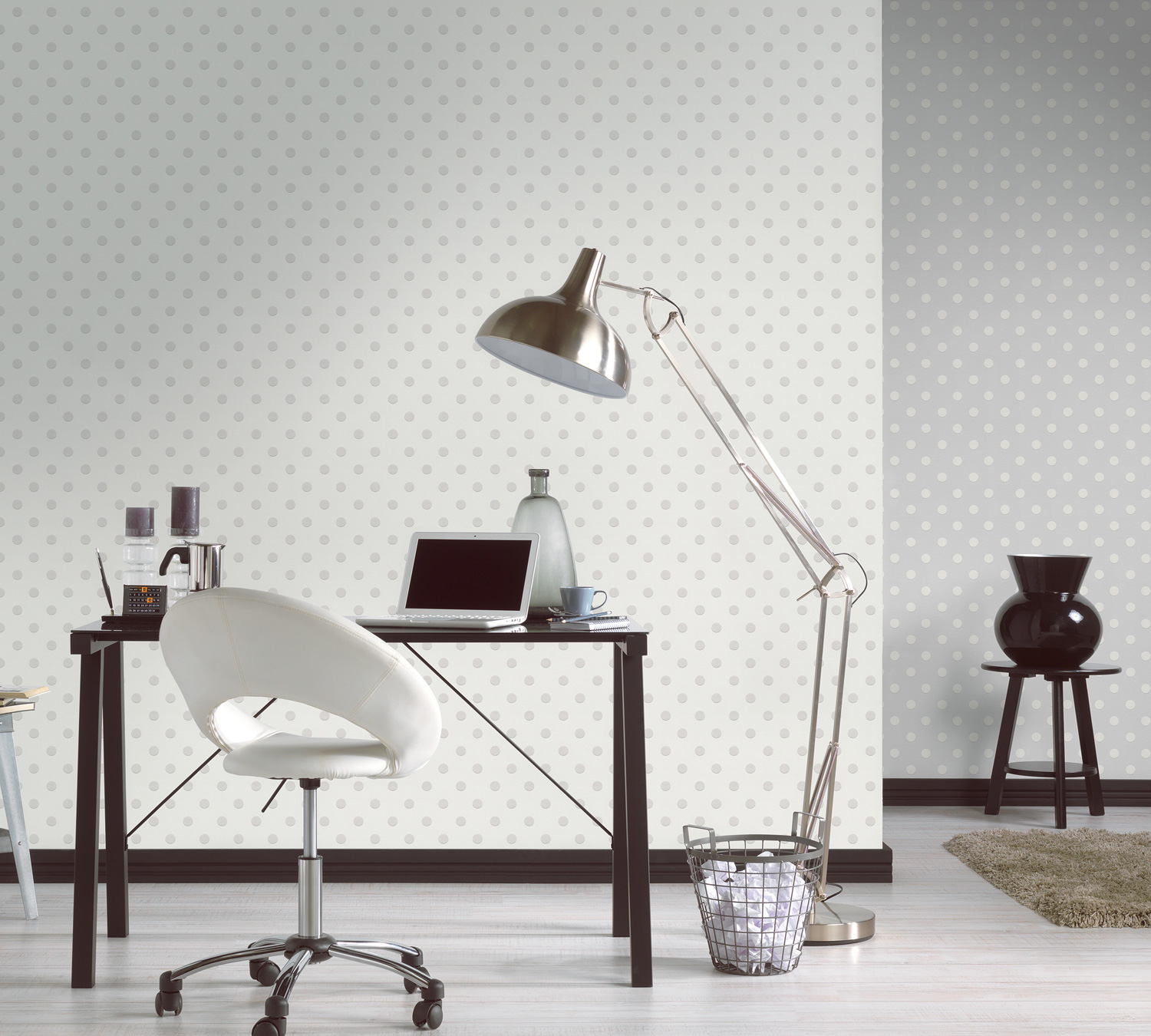 Thomas Vliestapete Dots grau/weiss TLT012 - 363365