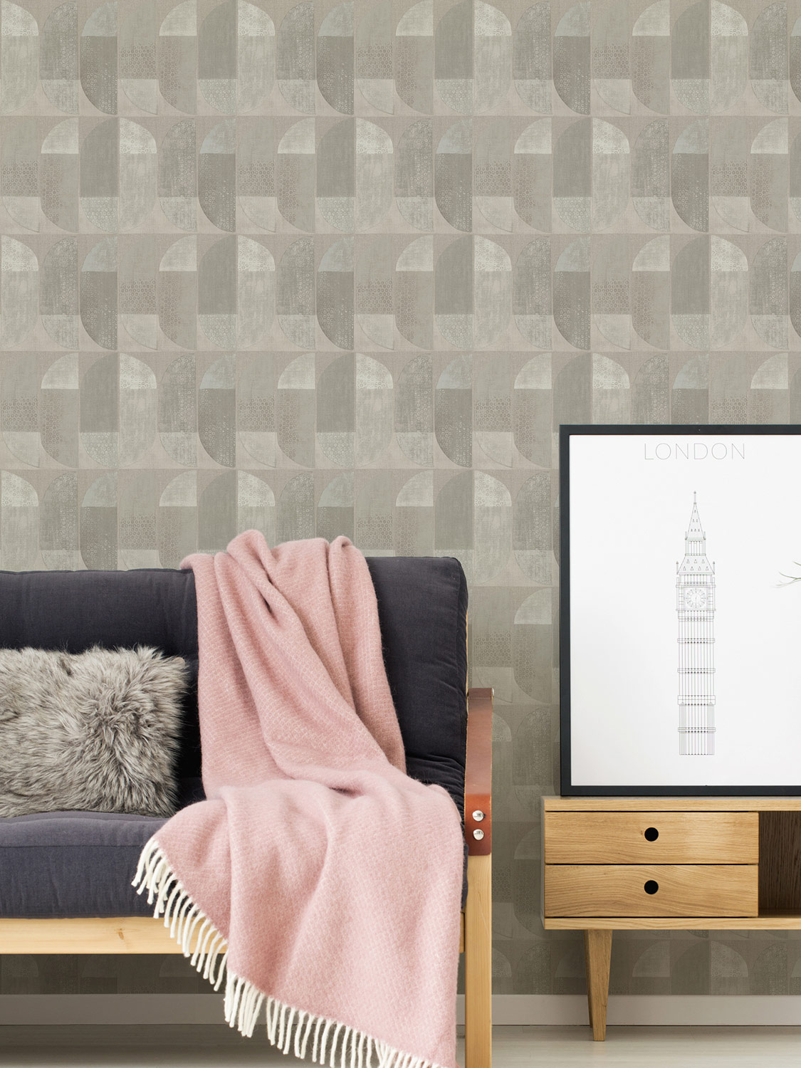 AS Création Vliestapete Geo Nordic beige/creme 375314