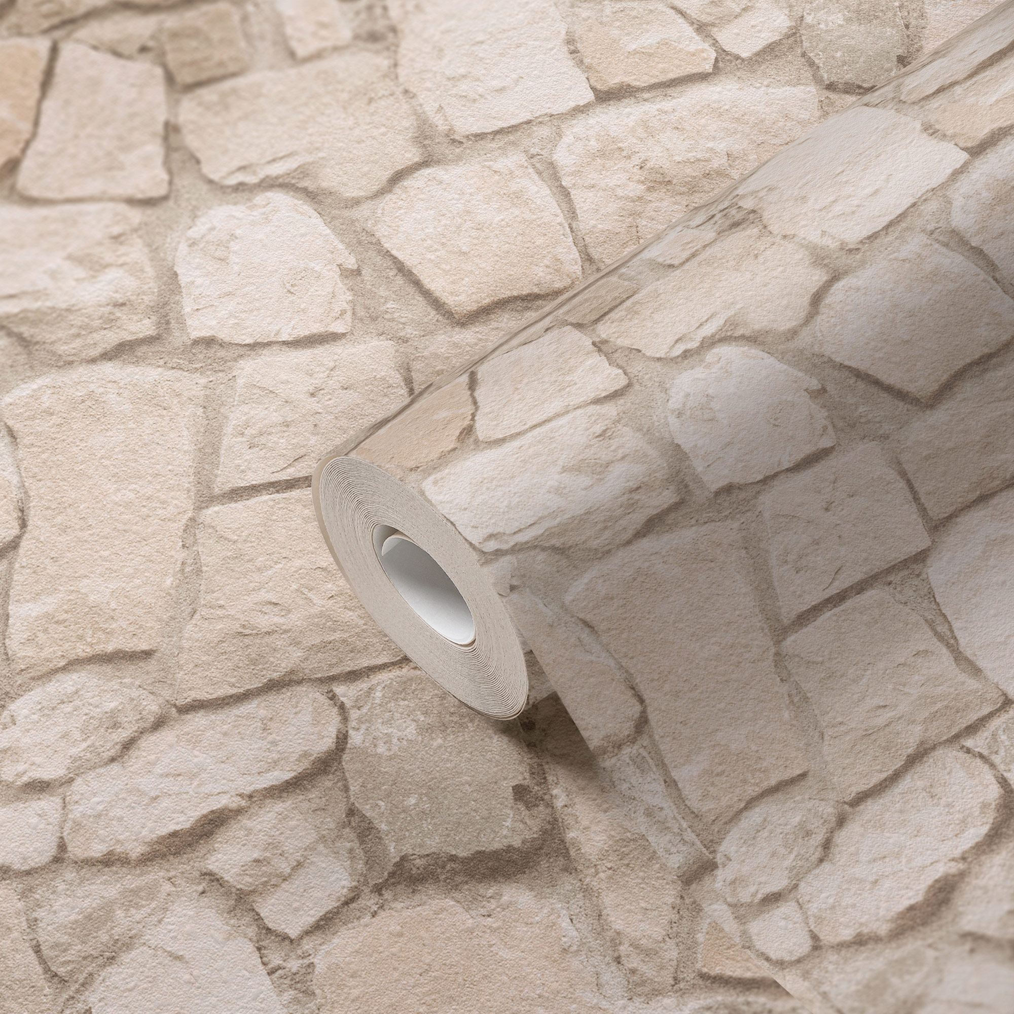 AS Tapete Il Decoro Steintapete Natursteinmauer Beige 692429