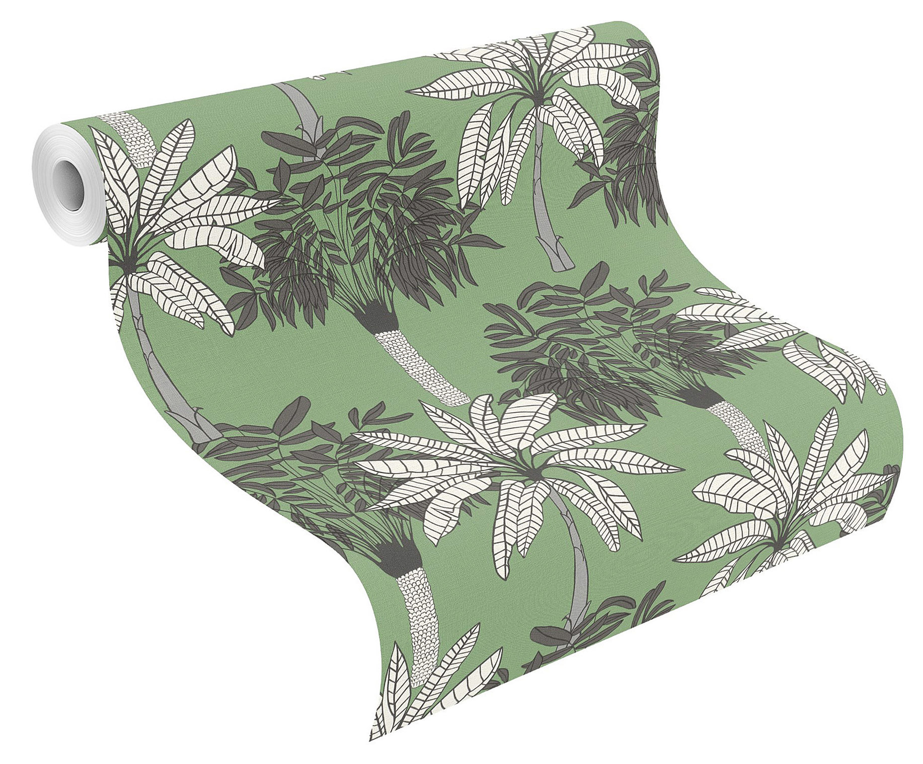 Rasch Vliestapete Club Botanique Palmen grün 537833