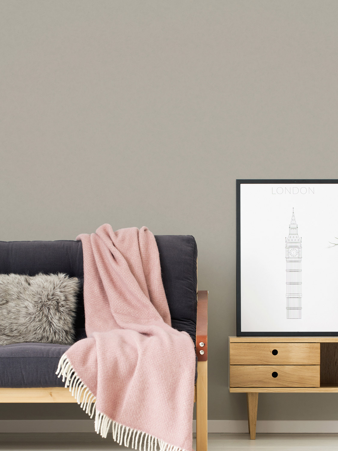 AS Vliestapete New Life Unitapete grau 376954