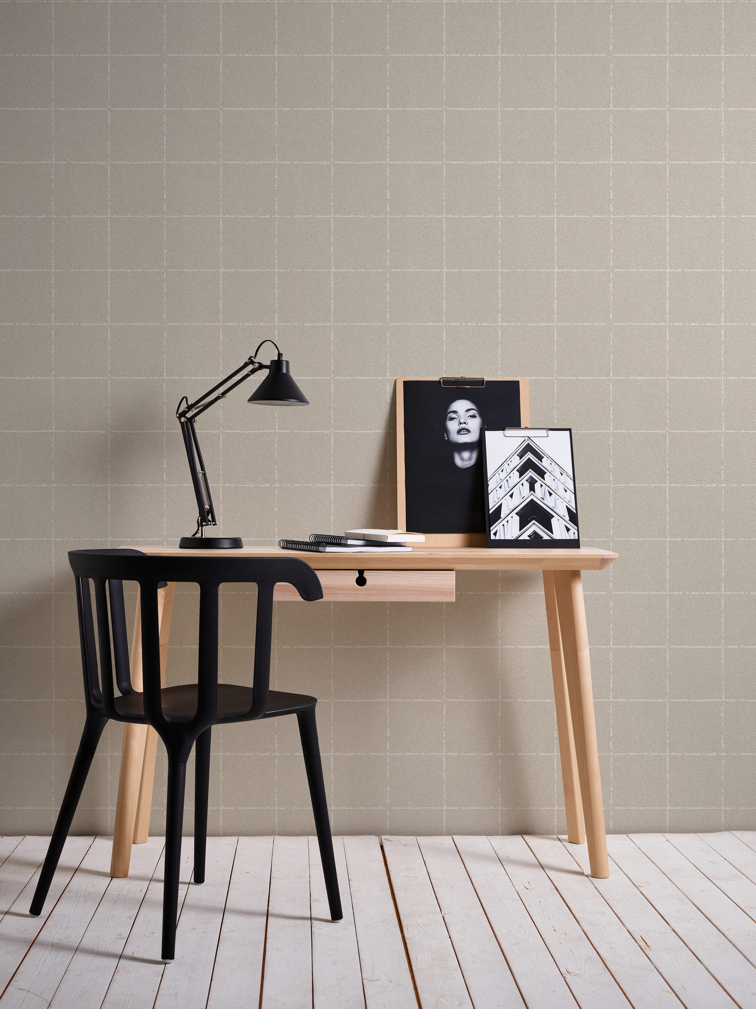AS Vliestapete beige/creme Kachel New Elegance 375514