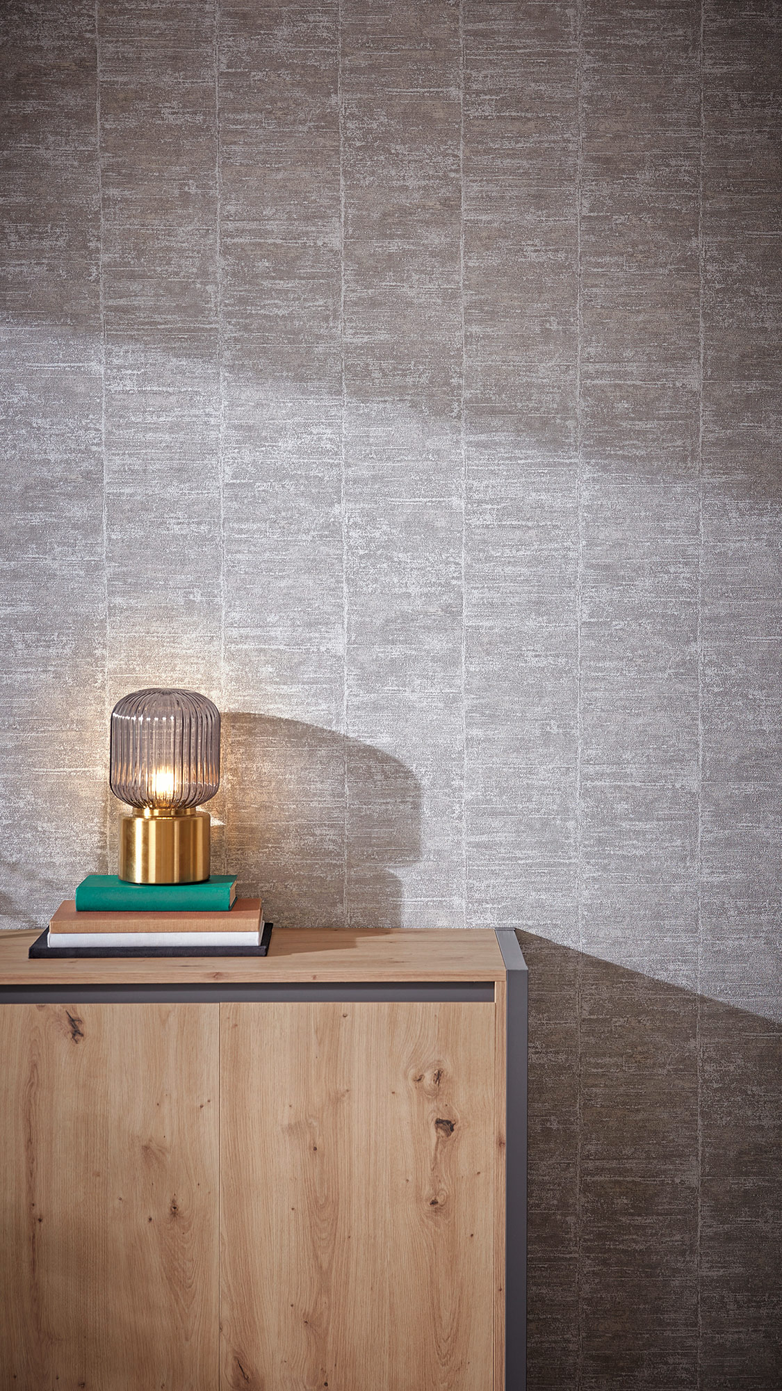 Rasch Vliestapete Linares Quer Streifen Struktur 617627