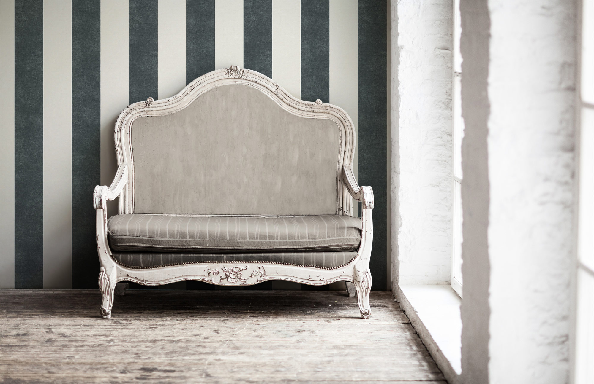 AS Vliestapete Paradise Garden Streifen Schwarz 367181 AS Vliestapete Paradise Garden Streifen Schwarz 367181